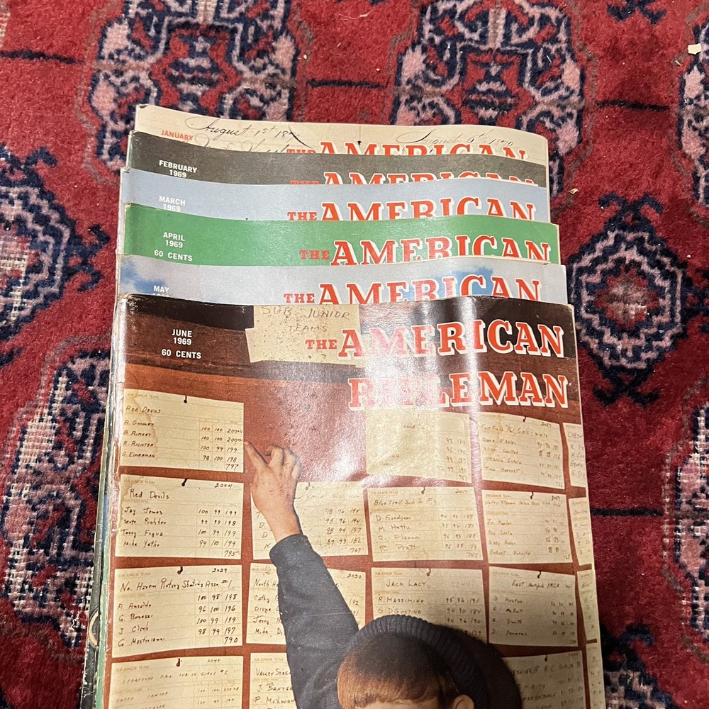 American Rifleman Magazine Lot – 1969 Jan–Jun – 6 Issues – Vintage NRA